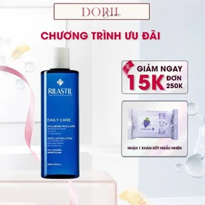 Nước Tẩy Trang Làm Sạch Da Cho Mọi Loại Da Rilastil Daily Care Micellar Solution 400ml tặng khăn ướt