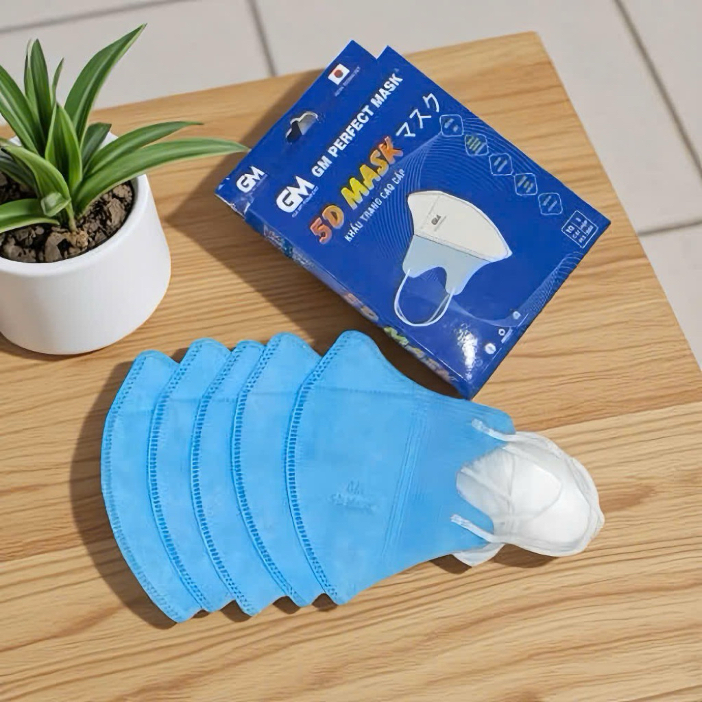 Khẩu Trang Y Tế 5D Người Lớn Gia Mỹ – Khẩu Trang 5D Mask Nhiều Màu Cao Cấp, Nâng Niu Từng Hơi Thở
