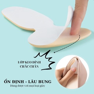 Lót Gót Giày 4D Chữ T – COMBO 2 CẶP – Chống Trượt, Chống Trầy Gót, Êm Chân, Bảo Vệ Gót
