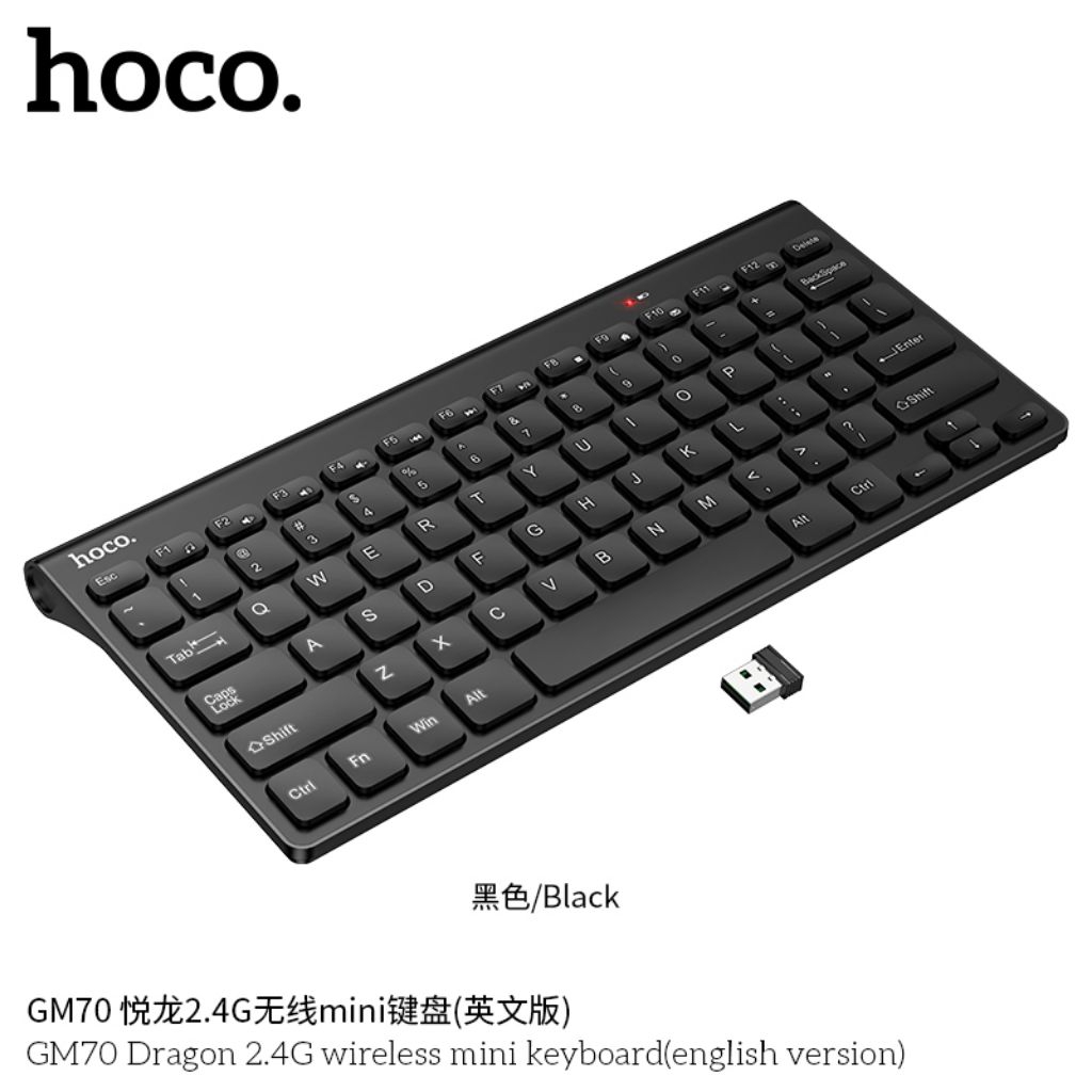 Bàn phím mini không dây Hoco GM70 USB 2.4G