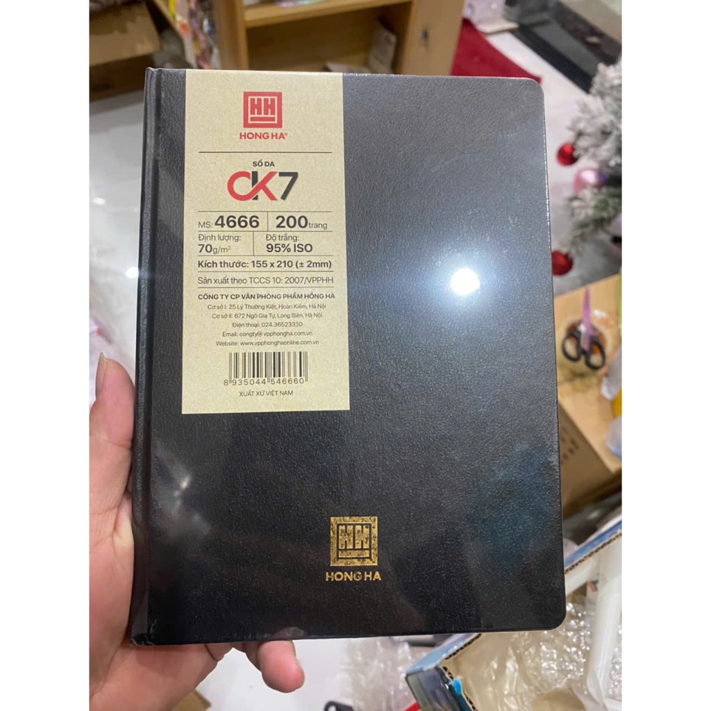 Sổ Da Hồng 200tr Hà MS : 4666 CK7, kích thước 125x210