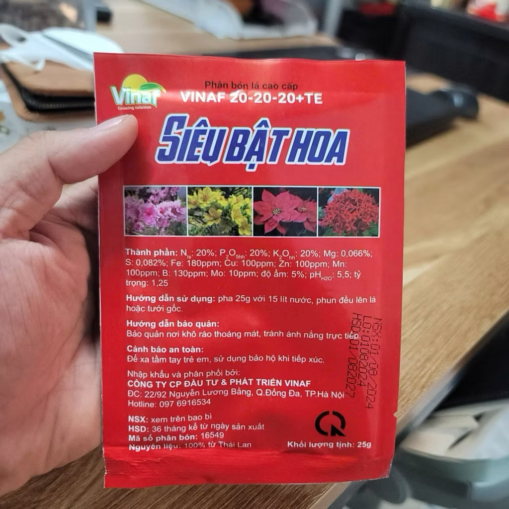 Siêu Bật Hoa- kích thích ra hoa nhanh mạnh cho cây ăn quả, hoa màu, rau củ