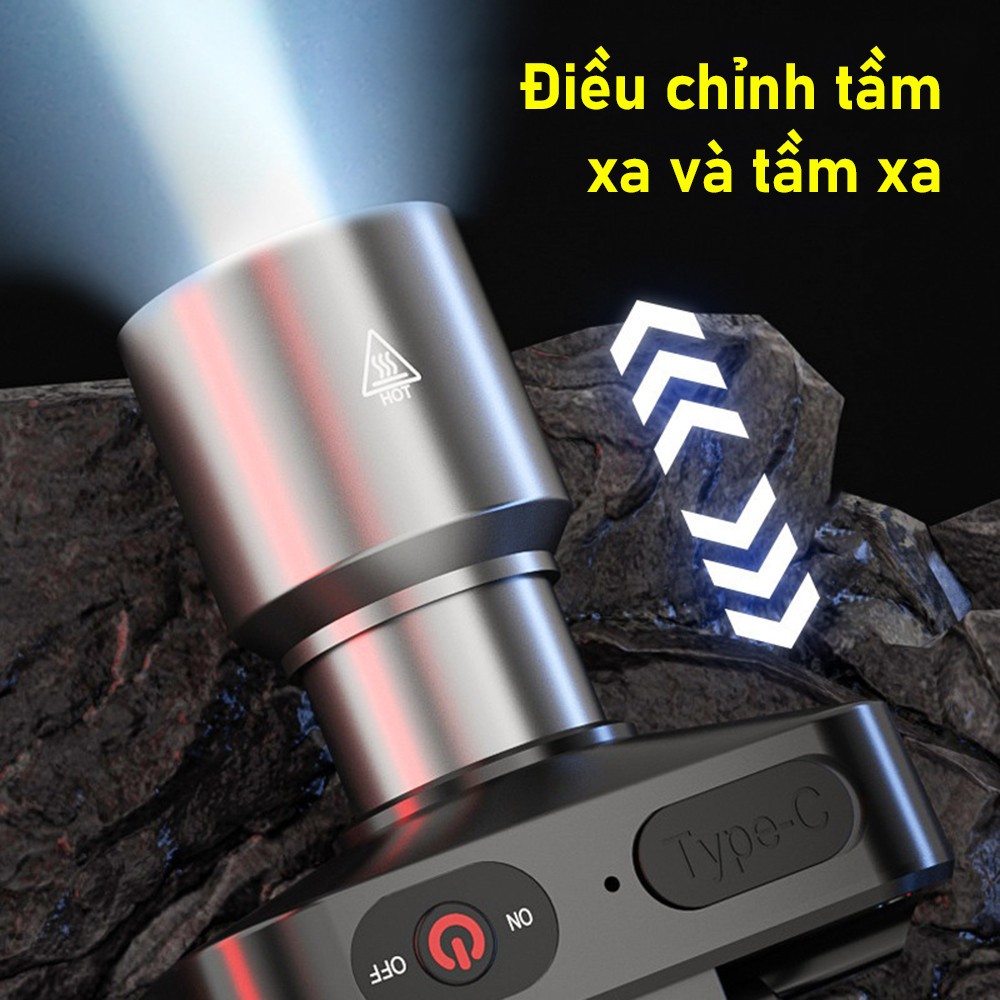 Đèn Pha Di Động Đa Năng Siêu Sáng Ipx4 Chống Nước 3 Chế Độ Chiếu Sáng