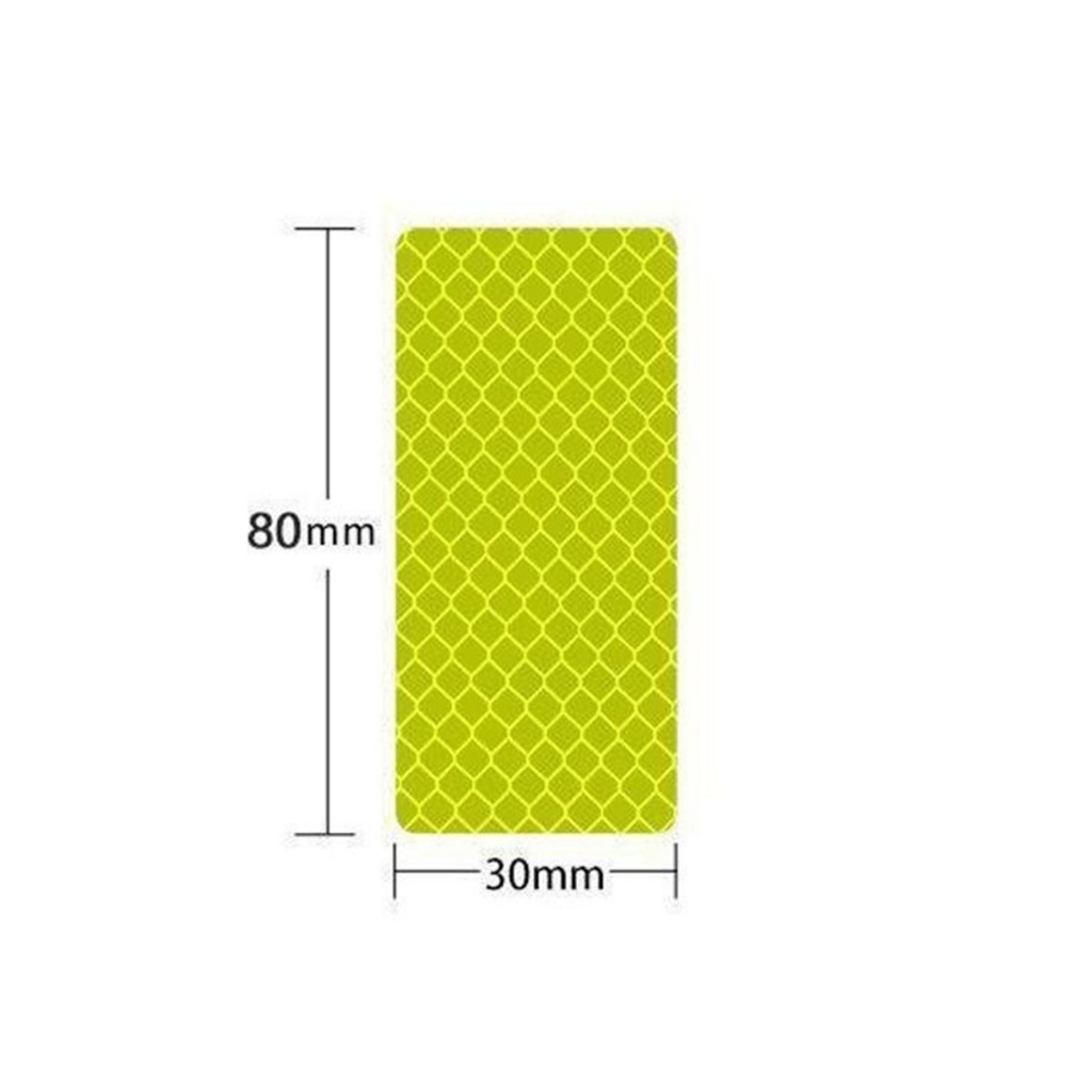 Combo 10 Miếng Dán Phản Quang Đa Năng Cho Ô Tô, Xe Máy, Xe Đạp Điện – Miếng Dán Cảnh Báo Ban Đêm