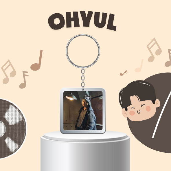 Móc khóa nhựa / keyring OHYUL nhóm nhạc Hàn Quốc Kpop LNGSHOT