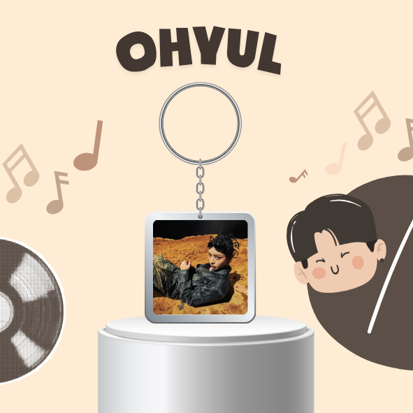 Móc khóa nhựa / keyring OHYUL nhóm nhạc Hàn Quốc Kpop LNGSHOT