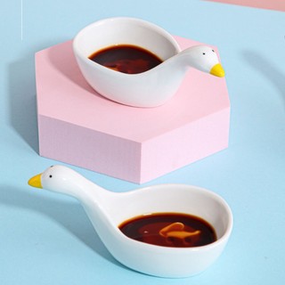 Bát Nước Chấm THIÊN NGA Trắng Bằng Sứ Đựng Gia Vị, Nước Chấm TRang Trí Bàn Ăn - Chén Sứ Cao Cấp Decor Bàn Tiệc