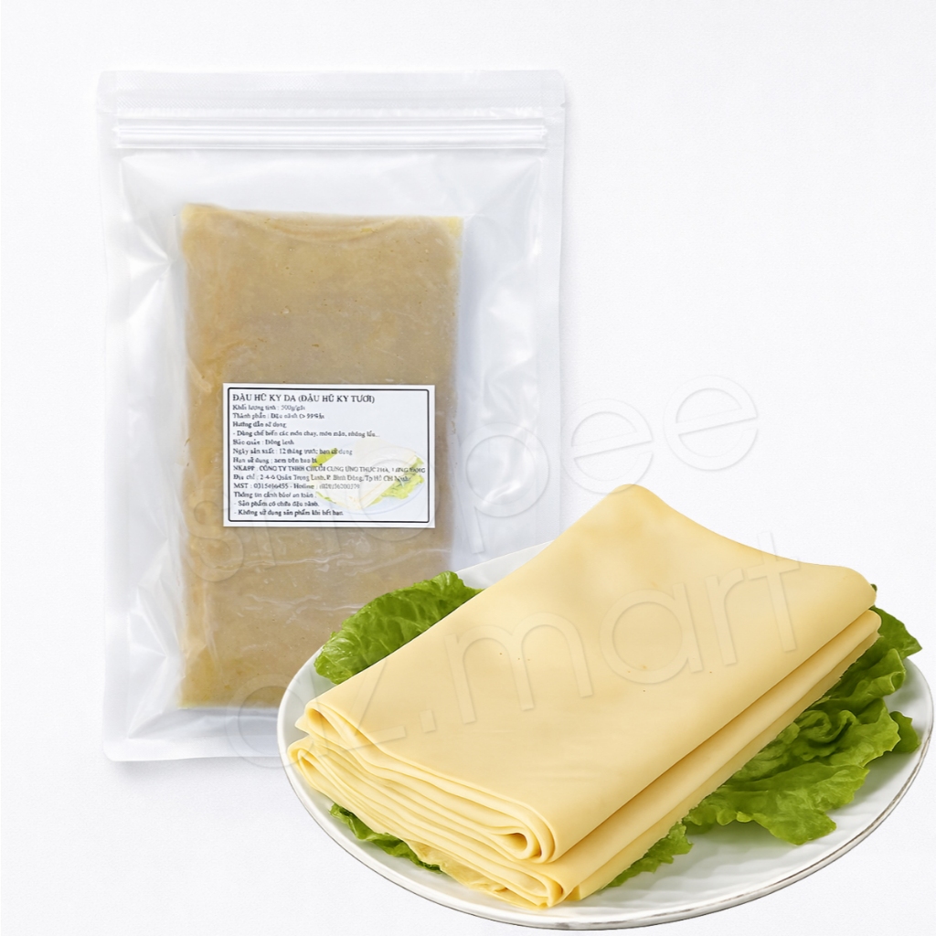 Đậu Hũ Ky Tươi Nguyên Miếng Nguyên Liệu Lẩu Gói 500g