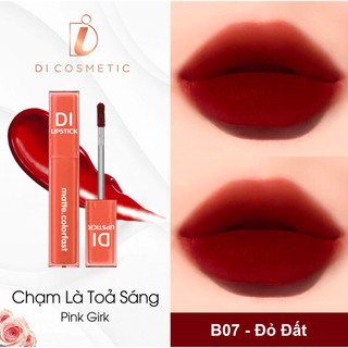 MUA 2 TẶNG 1 | Son DI Cosmetic B07 Đỏ Đất – Không Trôi, Không Khô Môi