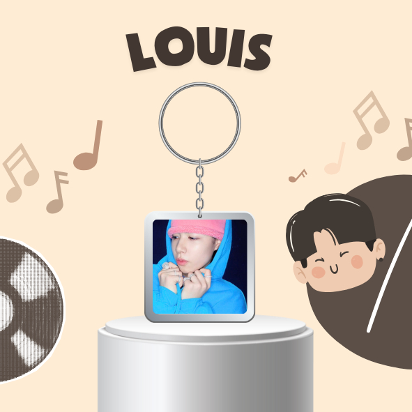 Móc khóa nhựa / keyring LOUIS nhóm nhạc Hàn Quốc Kpop LNGSHOT