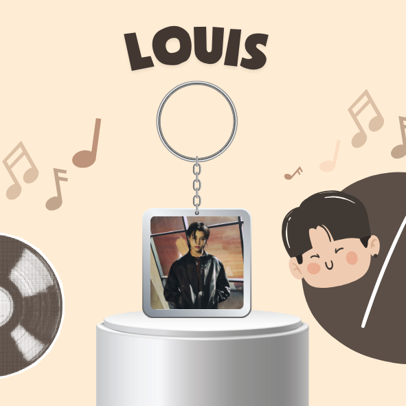 Móc khóa nhựa / keyring LOUIS nhóm nhạc Hàn Quốc Kpop LNGSHOT
