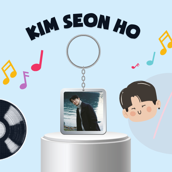 Keyring/ Móc Khoá mica diễn viên Kim Seon Ho-Tiếng yêu này, anh dịch được không?