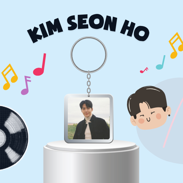 Keyring/ Móc Khoá mica diễn viên Kim Seon Ho-Tiếng yêu này, anh dịch được không?