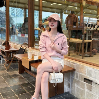 •𝙆𝙞𝙣𝙜𝙨𝙝𝙤𝙥𝙗𝙚𝙖𝙪𝙩𝙮•Áo Len Thừng Khoá Cổ Bẻ QC