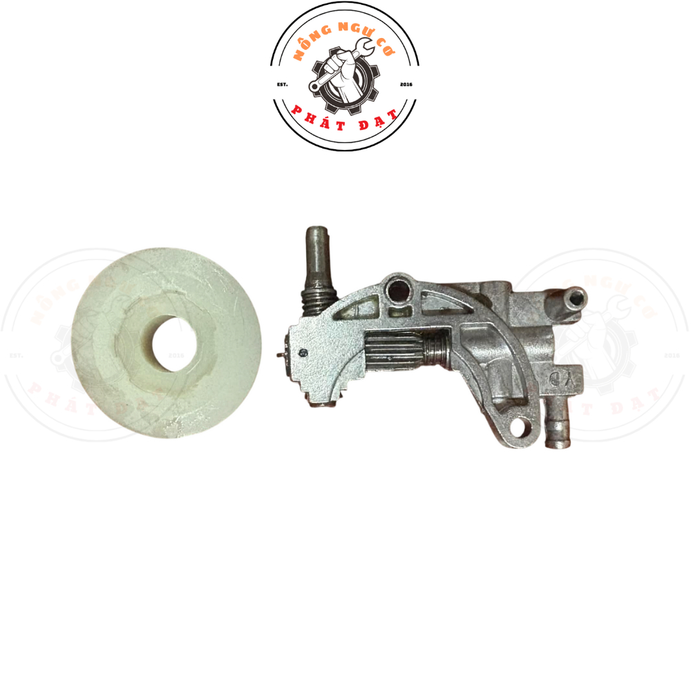 Bộ bơm nhớt máy cưa xích 5200_5800 hàng ĐÀI LOAN chính hãng, bơm mạnh, bền, chạy êm, dễ tháo ráp