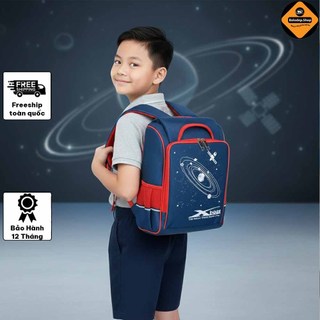Balo chống gù siêu nhẹ XBAGS Universe – Cặp học sinh tiểu học mầm non cao cấp, êm vai, hỗ trợ bảo vệ cột sống cho bé!