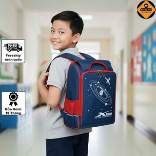 Balo chống gù siêu nhẹ XBAGS Universe – Cặp học sinh tiểu học mầm non cao cấp, êm vai, hỗ trợ bảo vệ cột sống cho bé!