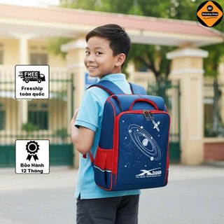 Balo chống gù siêu nhẹ XBAGS Universe – Cặp học sinh tiểu học mầm non cao cấp, êm vai, hỗ trợ bảo vệ cột sống cho bé!
