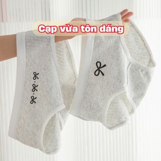 Quần lót nữ cotton kháng khuẩn cao cấp co giãn linh hoạt cạp vừa tôn dáng họa tiết dễ thương L1108