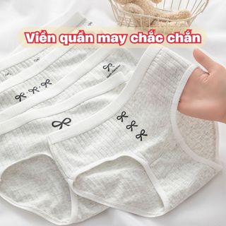 Quần lót nữ cotton kháng khuẩn cao cấp co giãn linh hoạt cạp vừa tôn dáng họa tiết dễ thương L1108