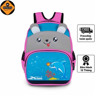 Balo bé gái mầm non đi học đi chơi Xbags Dolphin XB3021 màu hồng dễ thương cao cấp!