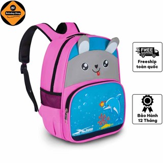 Balo bé gái mầm non đi học đi chơi Xbags Dolphin XB3021 màu hồng dễ thương cao cấp!