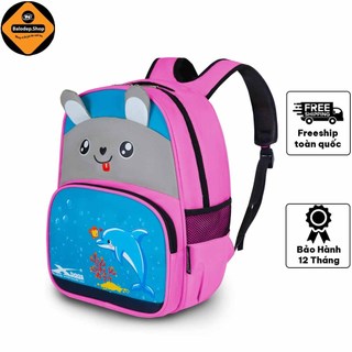 Balo bé gái mầm non đi học đi chơi Xbags Dolphin XB3021 màu hồng dễ thương cao cấp!