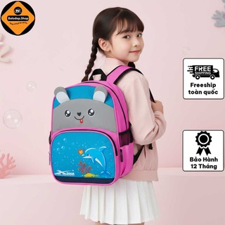 Balo bé gái mầm non đi học đi chơi Xbags Dolphin XB3021 màu hồng dễ thương cao cấp!