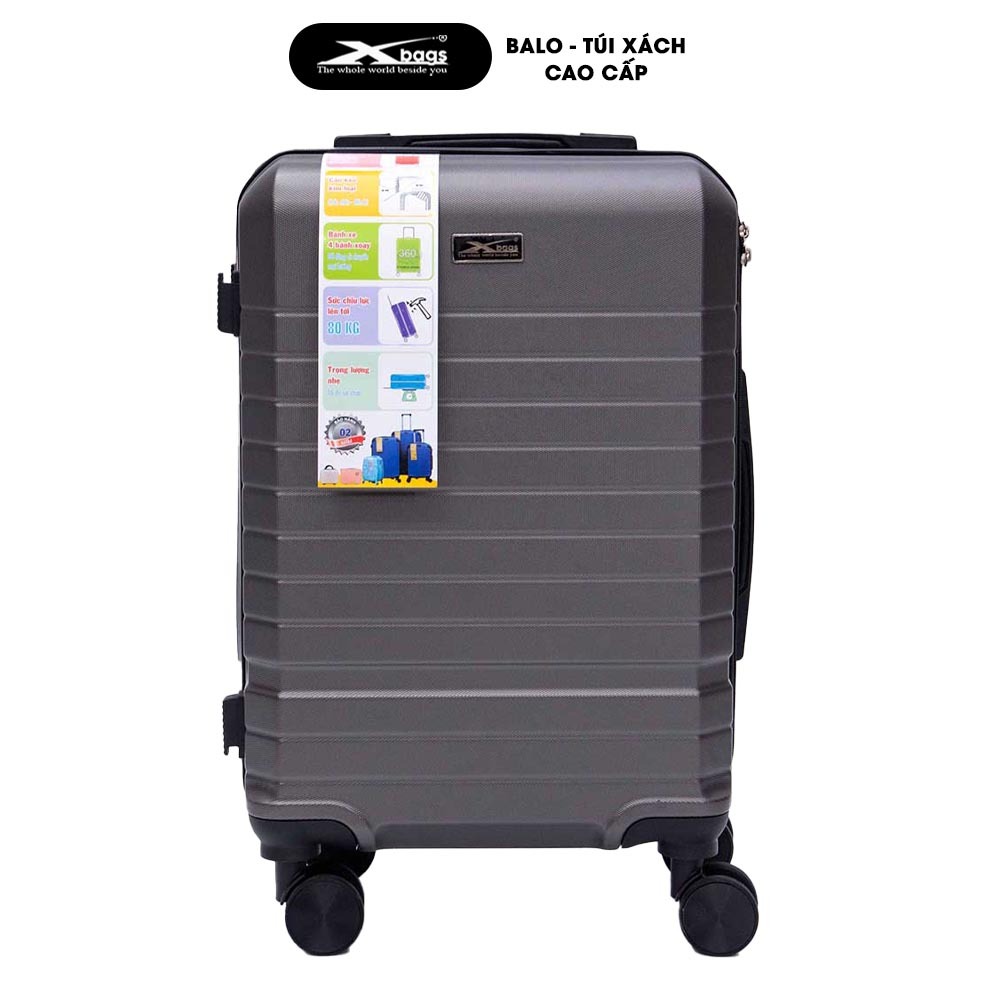 Vali Kéo Cao Cấp Sang Trọng Xbags Dark Titan Pro XB6104 Màu Xám, Khóa TSA, Cổng Sạc USB Tiện Lợi!