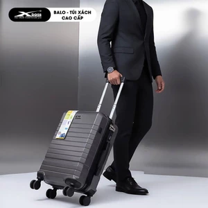 Vali Kéo Cao Cấp Sang Trọng Xbags Dark Titan Pro XB6104 Màu Xám, Khóa TSA, Cổng Sạc USB Tiện Lợi!