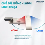 Củ Sen Nóng Lạnh Inox 304 Đúc Nguyên Khối Mạ Mờ | CR-119 | Phối Vòi Sen Nhà Tắm Và Cài Treo Cùng Màu — ảnh 3