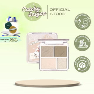 [GOGO TALES] Bảng Phấn Tạo Khối Gogo Tales Kèm Bắt Sáng 4 Ô, 10.5g (GT841)