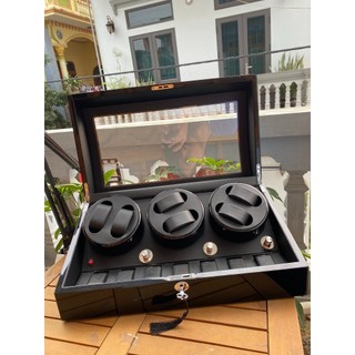 [BH 2 NĂM] Tủ Hộp Đựng Đồng Hồ Cơ 6 Xoay + 7 Tĩnh Chính Hãng ACBOW Lót Nỉ Nhung Cao Cấp - Hộp Lắc Lên Cót Đồng Hồ