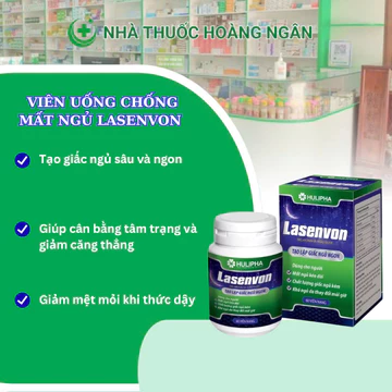 Viên Uống Chống Mất Ngủ Lasenvon, Giúp Ngủ Ngon, Dưỡng Tâm An Thần, Giảm Stress Suy Nhược Thần Kinh