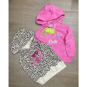 Áo Nỉ Hoodie Bé Gái Có Mũ In Họa Tiết Dễ Thương Phong Cách Năng Động Thu Đông