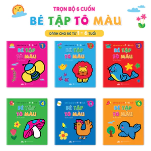 Sách - Bé Tập Tô Màu - Combo 6 Quyển