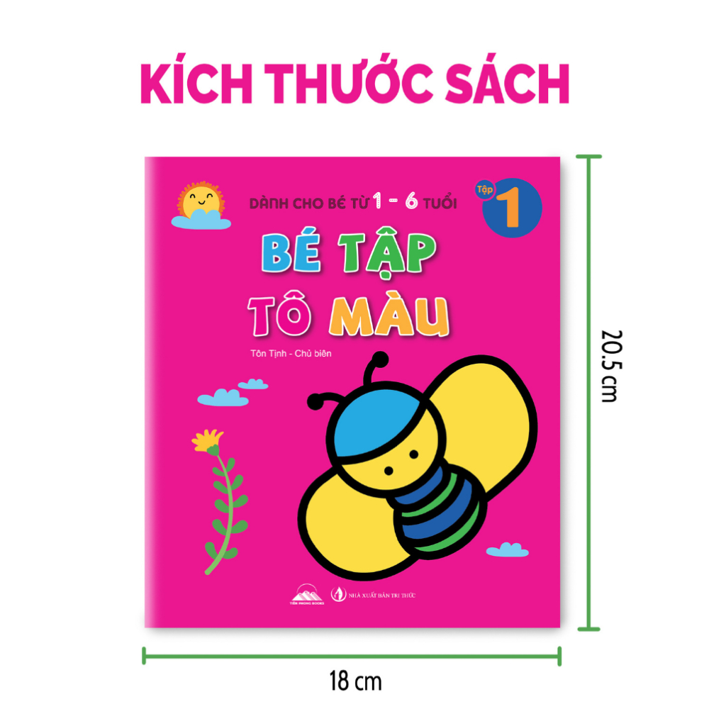 Sách - Combo 6 Cuốn Bé Tập Tô Màu - Dành Cho Bé 1 - 6 Tuổi