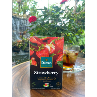Trà đen hương Dâu hiệu Dilmah 30g. Mẫu mới HSD 2028