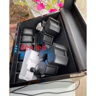 Hộp 6 xoay đồng hồ cơ 6 tĩnh - Vỏ Gỗ -Vỏ da vân cá sấu - 4 chế độ xoay có đèn led - Mở lắp tự dừng