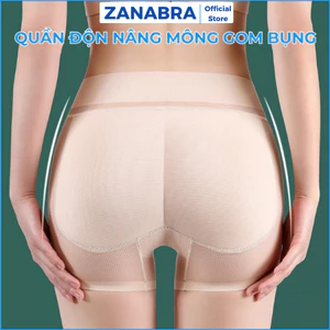Quần Độn Mông Nâng Vòng 3 Cạp Vừa Định Hình Vòng 2 Dáng Boxer Chất Su Thoáng Mát ZANABRA N2323