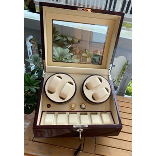 Hộp Đựng Đồng Hồ Cơ 4 Xoay + 6 Tĩnh ACBOW [Có Đèn LED] [BH 2 NĂM]