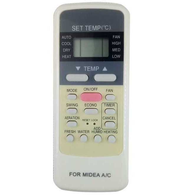 Remote Máy Lạnh Midea 2 Chiều Nút Hồng - Điều Khiển Điều Hoà Midea ...
