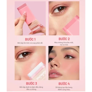 Phấn má hồng chính hãng 3 IN1 Kabeina CHÍNH HÃNG 🌸🌷 Red V03 CAM 02