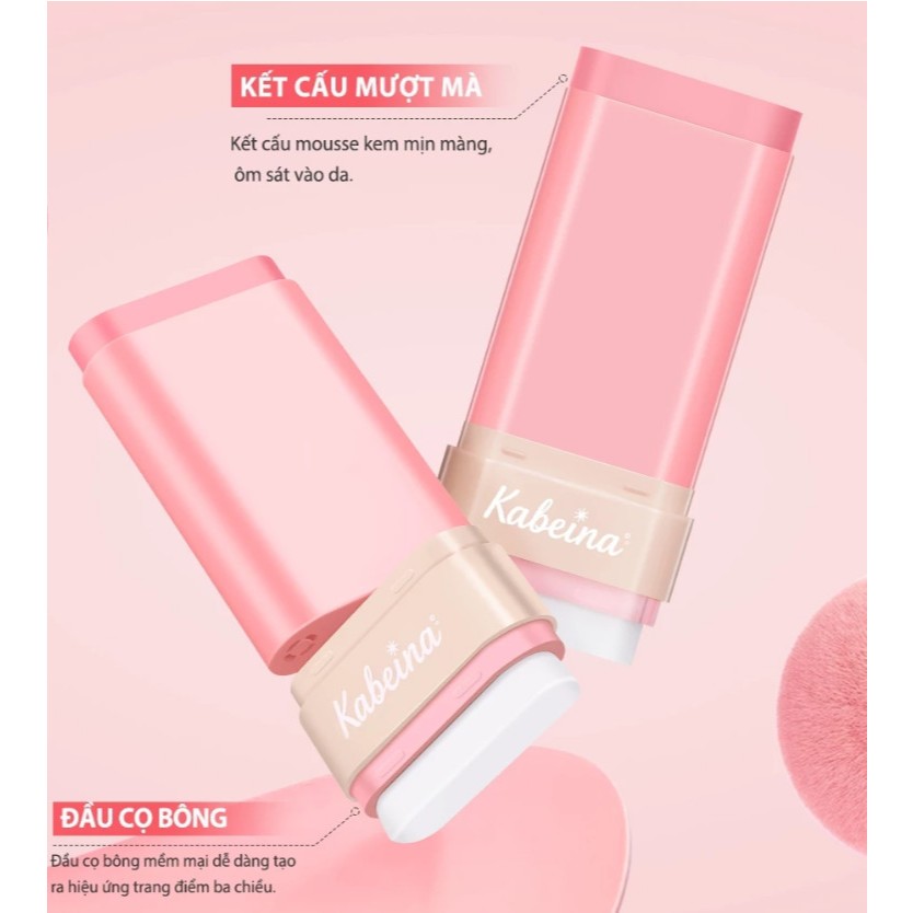 Phấn má hồng chính hãng 3 IN1 Kabeina CHÍNH HÃNG 🌸🌷 Red V03 CAM 02