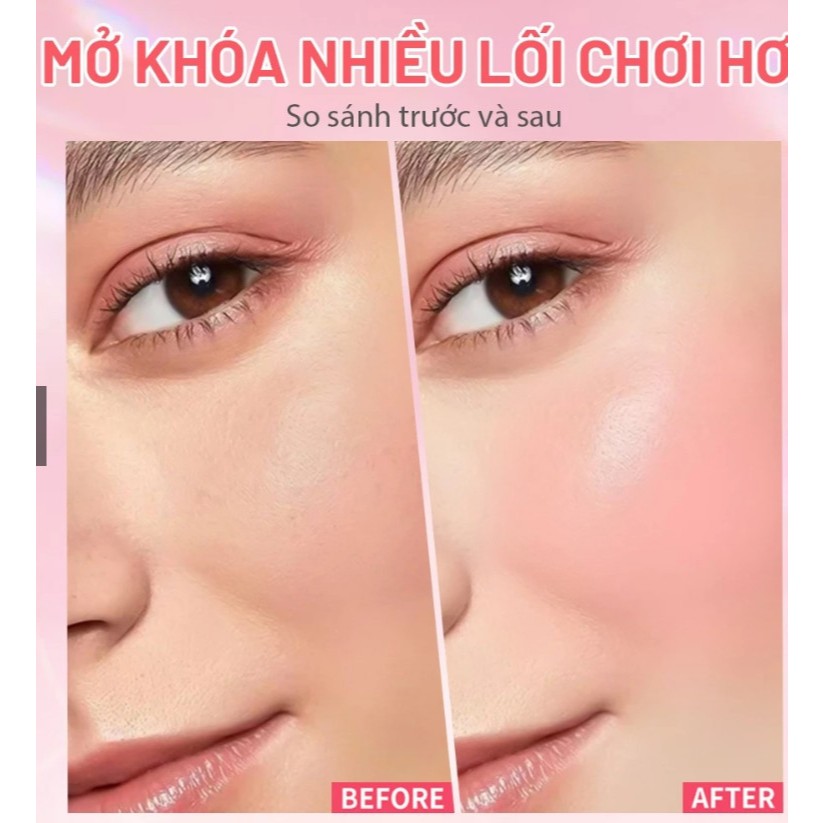 Phấn má hồng chính hãng 3 IN1 Kabeina CHÍNH HÃNG 🌸🌷 Red V03 CAM 02