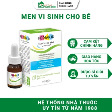 Men Vi Sinh Cho Bé Pediakid Colicillus Bébé L.Reuteri+ Hỗ Trợ Cân Bằng Hệ Vi Sinh Đường Ruột 8ml