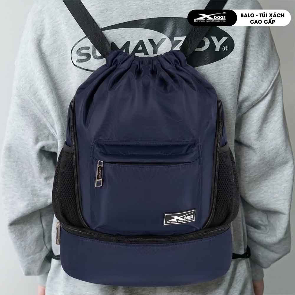 Balo Dây Rút Thể Thao Chống Thấm Nước, Có Ngăn Đựng Giày Xbags Wisdom XB 6005 Gọn Nhẹ Cá Tính!
