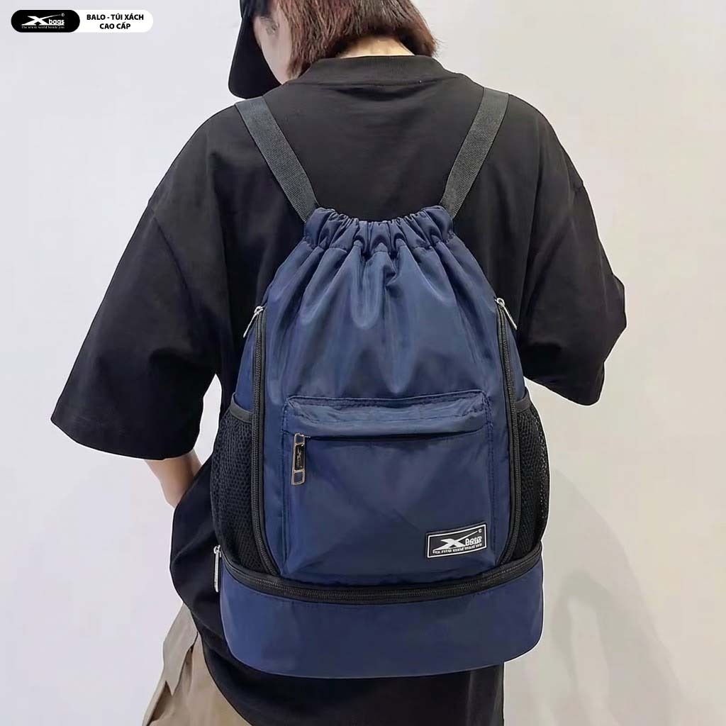 Balo Dây Rút Thể Thao Chống Thấm Nước, Có Ngăn Đựng Giày Xbags Wisdom XB 6005 Gọn Nhẹ Cá Tính!