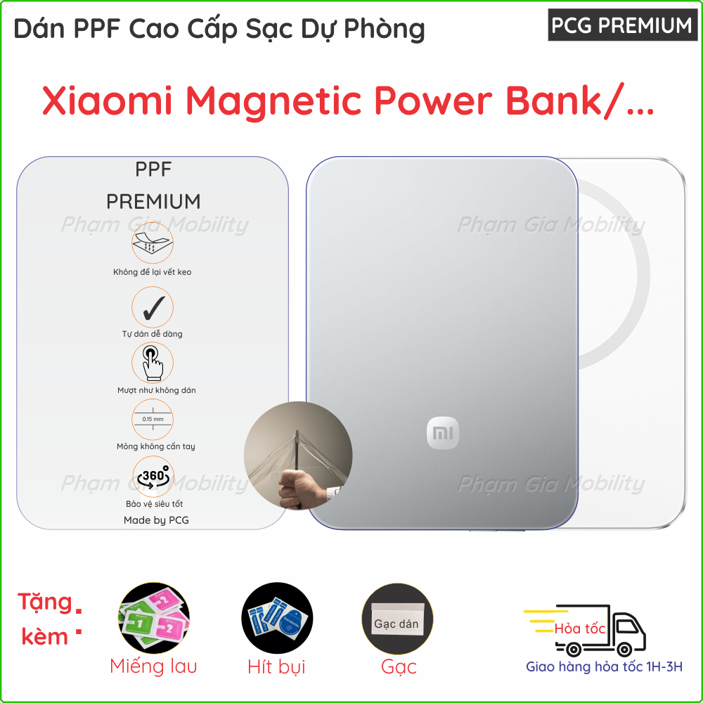 Dán PPF dành cho Pin sạc dự phòng Xiaomi UltraThin Magnetic Power Bank ...