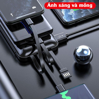 Sạc dự phòng 10000 mah pin dự phòng 4 cổng I - phone /Android/Type-c/USB Với đèn LED